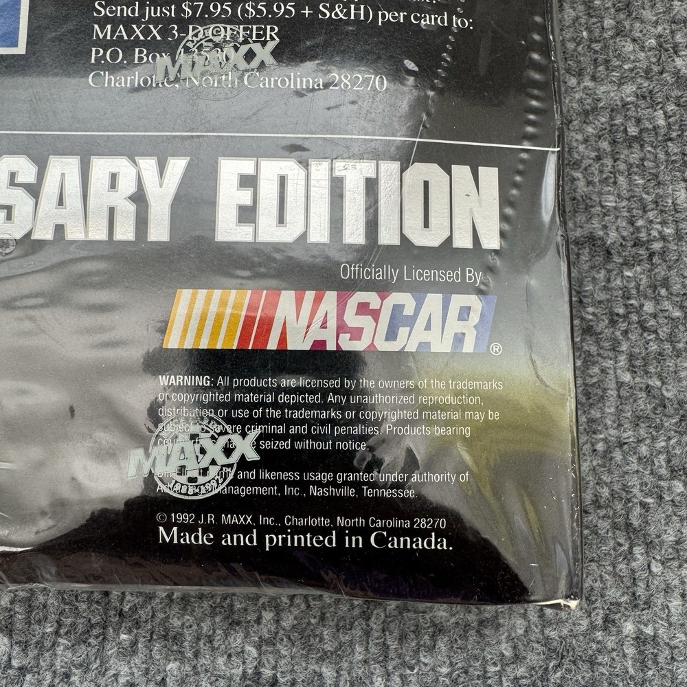 Maxx 5th Anniversary‎ NASCAR Race Cards - 1992 Complete Set - Factory Sealed Box - Picture 3 of 8